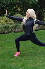 ERIKA JAYNE Working Out at a Park in Beverly Hills 02/05/2016
