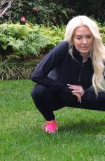 ERIKA JAYNE Working Out at a Park in Beverly Hills 02/05/2016