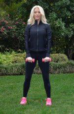 ERIKA JAYNE Working Out at a Park in Beverly Hills 02/05/2016