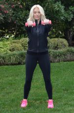 ERIKA JAYNE Working Out at a Park in Beverly Hills 02/05/2016