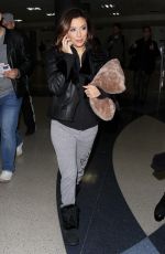 EVA LONGORIA Arrives at LAX Airport in Los Angeles 02/02/2016