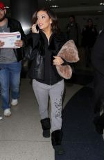 EVA LONGORIA Arrives at LAX Airport in Los Angeles 02/02/2016