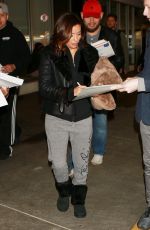 EVA LONGORIA Arrives at LAX Airport in Los Angeles 02/02/2016