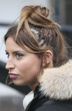 FERNE MCCANN Leaves ITV Studios in London 02/04/2016