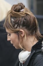 FERNE MCCANN Leaves ITV Studios in London 02/04/2016