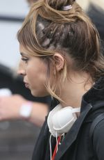 FERNE MCCANN Leaves ITV Studios in London 02/04/2016