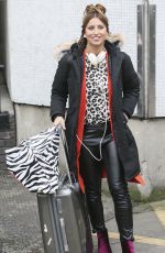 FERNE MCCANN Leaves ITV Studios in London 02/04/2016