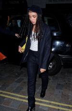 FKA TWIGS Arrives at Chiltern Firehouse in London 02/03/2016