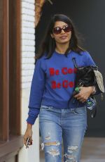 FREIDA PINTO in Ripped Jeans Out Shopping at The Grove in West Hollywood 02/22/2016