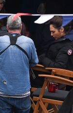 GAL GADOT on the Set of 