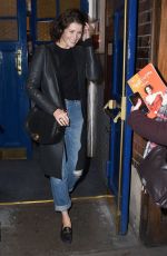GEMMA ARTERON Leaves Apollo Theatre in London 02/04/2016