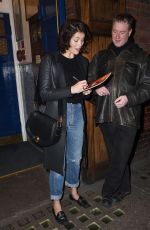 GEMMA ARTERON Leaves Apollo Theatre in London 02/04/2016