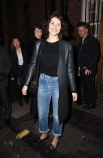 GEMMA ARTERON Leaves Apollo Theatre in London 02/04/2016