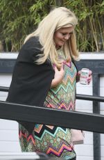 GEMMA COLLINS Leaves ITV Studios in London 02/04/2016