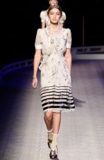 GIGI HADID at Tommy Hilfiger Fall 2016 Fashion Show in New York 