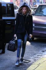 GIGI HADID Out and About in New York 02/13/2016