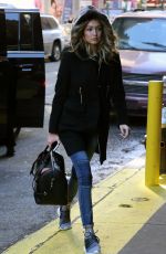GIGI HADID Out and About in New York 02/13/2016