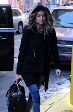 GIGI HADID Out and About in New York 02/13/2016