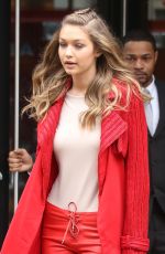 GIGI HADID Out in New York 02/16/2016