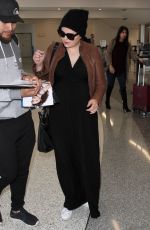 GINNIFER GOODWIN at LAX Airport in Los Angeles 02/01/2016