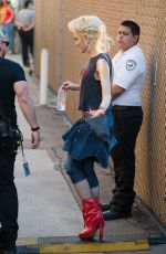 GWEN STEFANI Rehearsal at Jimmy Kimmel Live in Hollywod 