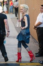 GWEN STEFANI Rehearsal at Jimmy Kimmel Live in Hollywod 