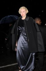 GWENDOLINE CHRISTIE Arrives at Charles Finch Pre-bafta Party in London 02/13/2016