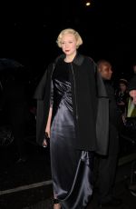 GWENDOLINE CHRISTIE Arrives at Charles Finch Pre-bafta Party in London 02/13/2016