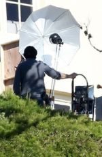 GWYNETH PALTROW on the Set of a Photoshoot in Malibu 02/10/2016