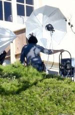 GWYNETH PALTROW on the Set of a Photoshoot in Malibu 02/10/2016