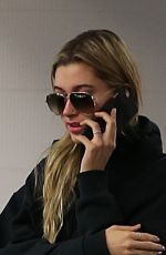 HAILEY BALDWIN Arrives to Superbowl in San Fransisco 02/06/2016