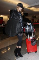 HAILEY BALDWIN at LAX Airport in Los Angeles 02/22/2016