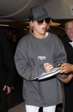 HAILEY BALDWIN at Los Angeles International Airport 02/19/2016