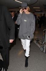 HAILEY BALDWIN at Los Angeles International Airport 02/19/2016