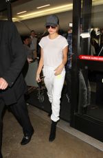 HAILEY BALDWIN at Los Angeles International Airport 02/19/2016