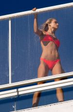 HANNAH FERGUSON in Bikini on the Set of a Photoshoot in Miami 02/18/2016