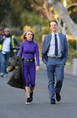 HEATHER GRAHAM on the Set of Angie Tribeca in Studio City 02/03/2016