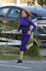 HEATHER GRAHAM on the Set of Angie Tribeca in Studio City 02/03/2016