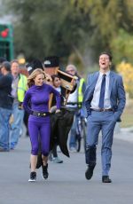 HEATHER GRAHAM on the Set of Angie Tribeca in Studio City 02/03/2016