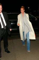 HEIDI KLUM Arrives at LAX Airport in Los Angeles 02/09/2016