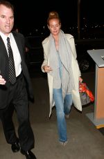 HEIDI KLUM Arrives at LAX Airport in Los Angeles 02/09/2016