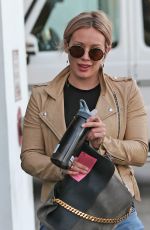 HILARY DUFF at a Gym in Los Angeles 02/19/2016