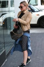 HILARY DUFF at a Gym in Los Angeles 02/19/2016