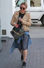 HILARY DUFF at a Gym in Los Angeles 02/19/2016