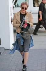 HILARY DUFF at a Gym in Los Angeles 02/19/2016