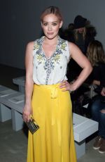 HILARY DUFF at Jenny Packham Fall 2016 Fashion Show at New York Fashion Week 02/14/2016