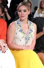 HILARY DUFF at Jenny Packham Fall 2016 Fashion Show at New York Fashion Week 02/14/2016