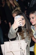 HILARY DUFF at Jenny Packham Fall 2016 Fashion Show at New York Fashion Week 02/14/2016