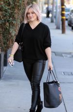 HILARY DUFF Heading to a Gym in Hollywood 01/31/2016