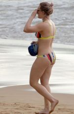 HILARY DUFF in Bikini at a Beach in Maui 02/04/2016